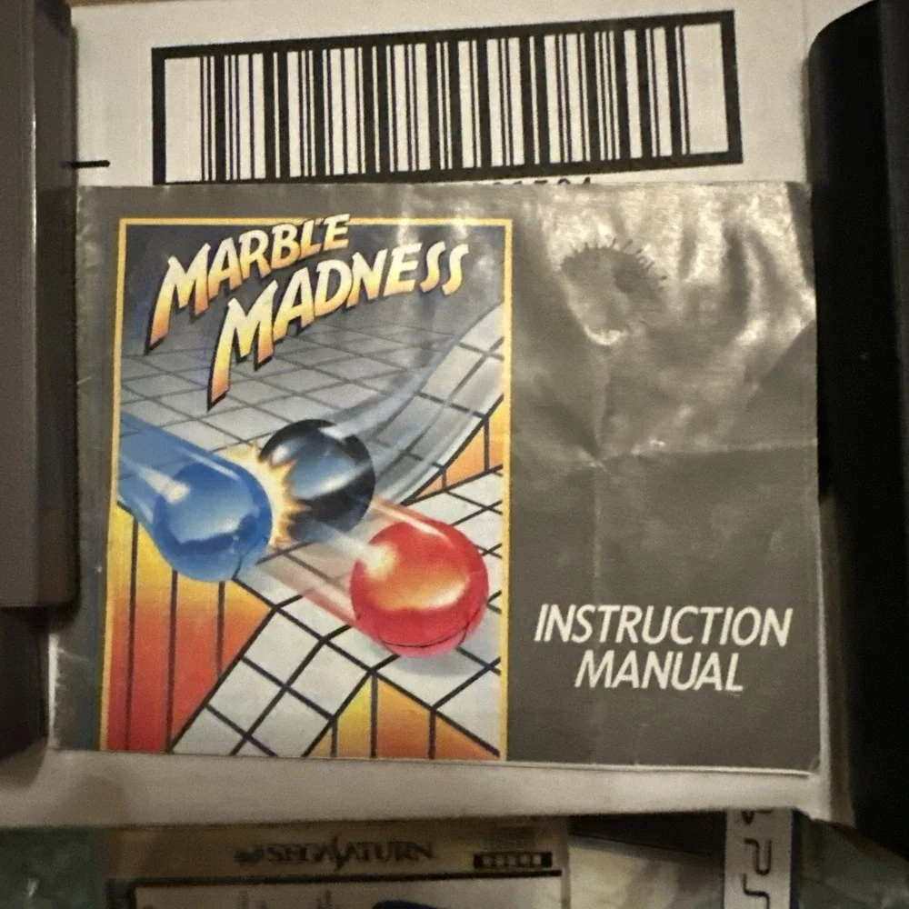 Marble Madness Nintendo Original NES Game Authentic Cartridge w/ Manual & Sleeve